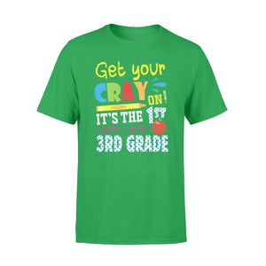 Get Your Crayon It's The First Day Of 3rd Grade Funny T-Shirt