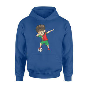 Dabbing Soccer Boy Portugal Jersey Portuguese Football Hoodie