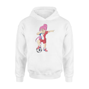 France Soccer Football Dab Dabbing Girl With Jersey Hoodie
