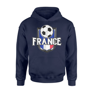 France Soccer Ball French Flag Football Hoodie