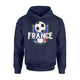 France Soccer Ball French Flag Football Hoodie