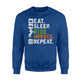 Eat Sleep Ride Horses Repeat Funny Horseback Riding Sweatshirt