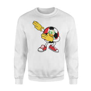 Dabbing Soccer Ball Peru Jersey  - Peruvian Football Sweatshirt