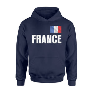 France Men Women Kids Soccer Flag Football Hoodie