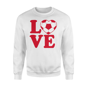 Girls Cool I Love Soccer Sweatshirt