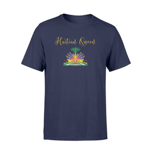 Haitian Queen Womens Haiti Flag Coat Of Arms Cute Girly T-Shirt