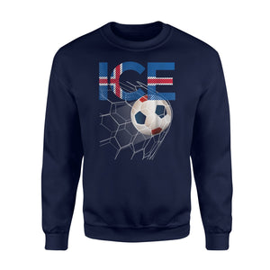 Iceland Soccer Soccer Iceland  Fleece Sweatshirt