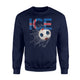 Iceland Soccer Soccer Iceland  Fleece Sweatshirt