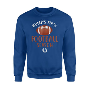 Bump's First Season Football Pregnancy Announcement Sweatshirt
