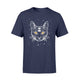 Black 3 Eyes Cat Halloween Boho Gothic Witchcraft Tattoo T-Shirt