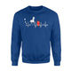 Horse Heartbeat I Love My Horses Racing Riding Gift Sweatshirt