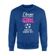 I Know I Play Like A Girl Soccer Try To Keep Up Funny  Fleece Sweatshirt