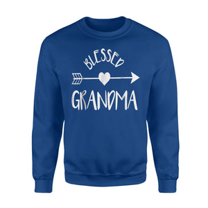 Blessed Grandma, Cute Tribal Arrow And Heart Gran Gift Sweatshirt