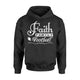 Faith Family Football Women American Football Gift Hoodie