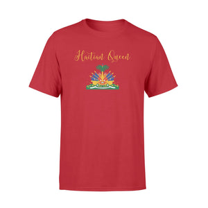 Haitian Queen Womens Haiti Flag Coat Of Arms Cute Girly T-Shirt