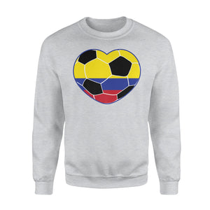 Colombia Soccer Ball Heart Jersey Colombian Football Sweatshirt