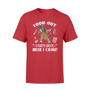 Cute Horse Dabbing Look Out Fourth Grade Here I Come T-Shirt